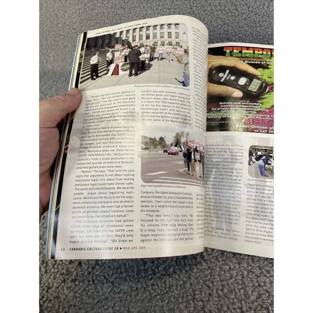 Cannabis Culture Magazine How‎ To Make Pot Legal March April 2006 Issue 59